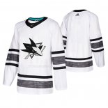 Maglia Hockey 2019 All Star San Jose Sharks Blank Bianco