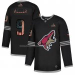 Maglia Hockey Arizona Coyotes Clayton Keller 2020 USA Flag Nero
