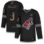 Maglia Hockey Arizona Coyotes Clayton Keller 2020 USA Flag Nero