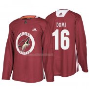 Maglia Hockey Arizona Coyotes Max Domi New Season Practice Maroon