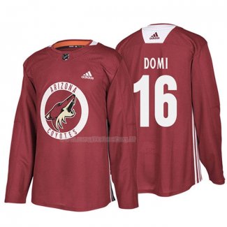 Maglia Hockey Arizona Coyotes Max Domi New Season Practice Maroon