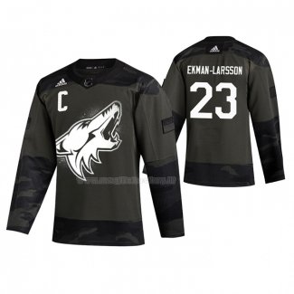 Maglia Hockey Arizona Coyotes Oliver Ekman-larsson 2019 Veterans Day Camuffamento