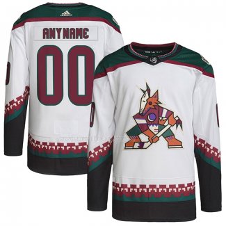 Maglia Hockey Arizona Coyotes Personalizzate Autentico Pro Bianco
