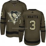 Maglia Hockey Bambino Pittsburgh Penguins Olli Maatta 2018 Salute To Service Verde Militare
