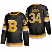 Maglia Hockey Boston Bruins Paul Carey Alternato 2019-20 Nero