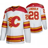 Maglia Hockey Calgary Flames Elias Lindholm 2019 Heritage Classic Autentico Bianco