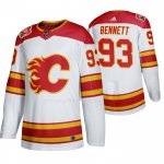Maglia Hockey Calgary Flames Sam Bennett 2019 Heritage Classic Autentico Bianco