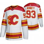 Maglia Hockey Calgary Flames Sam Bennett 2019 Heritage Classic Autentico Bianco