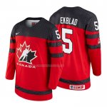 Maglia Hockey Canada Aaron Ekblad 2018 Iihf World Championship Giocatore Rosso