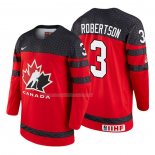 Maglia Hockey Canada Matthew Robertson 2018 Iihf World Championship Giocatore Rosso