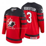 Maglia Hockey Canada Matthew Robertson 2018 Iihf World Championship Giocatore Rosso