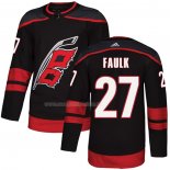 Maglia Hockey Carolina Hurricanes Justin Faulk Autentico Alternato Nero