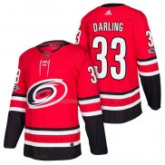 Maglia Hockey Carolina Hurricanes Scott Darling Home Autentico 2018 Rosso