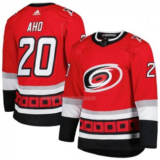 Maglia Hockey Carolina Hurricanes Sebastian Aho 25th Anniversary Autentico Rosso