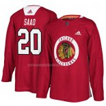 Maglia Hockey Chicago Blackhawks Brandon Saad New Season Practice Rosso