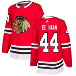Maglia Hockey Chicago Blackhawks Calvin de Haan Home Autentico Rosso