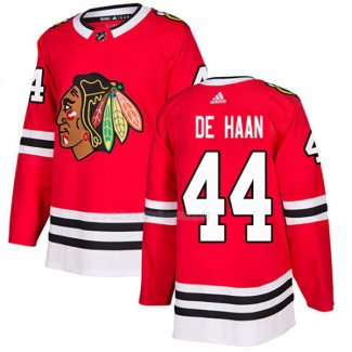 Maglia Hockey Chicago Blackhawks Calvin de Haan Home Autentico Rosso