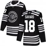 Maglia Hockey Chicago Blackhawks Denis Savard Autentico 2019 Winter Classic Nero