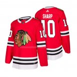 Maglia Hockey Chicago Blackhawks Patrick Sharp Home Autentico 2018 Rosso