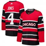 Maglia Hockey Chicago Blackhawks Seth Jones Reverse Throwback 2.0 Autentico Rosso