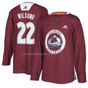 Maglia Hockey Colorado Avalanche Colin Wilson New Season Practice Maroon