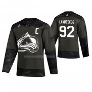 Maglia Hockey Colorado Avalanche Gabriel Landeskog 2019 Veterans Day Camuffamento