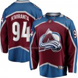Maglia Hockey Colorado Avalanche Joel Kiviranta Home Premier Breakaway Marrone