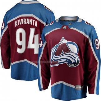 Maglia Hockey Colorado Avalanche Joel Kiviranta Home Premier Breakaway Marrone