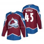 Maglia Hockey Colorado Avalanche Jonathan Bernier Autentico Home 2018 Rosso