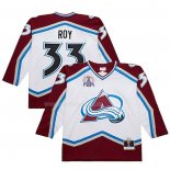 Maglia Hockey Colorado Avalanche Patrick Roy Mitchell & Ness 2000-01 Bianco