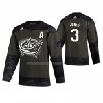 Maglia Hockey Columbus Blue Jackets Seth Jones 2019 Veterans Day Camuffamento