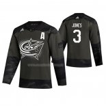 Maglia Hockey Columbus Blue Jackets Seth Jones 2019 Veterans Day Camuffamento