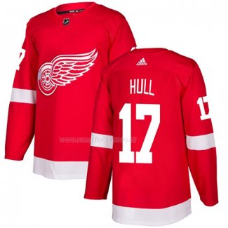 Maglia Hockey Detroit Red Wings Hull Home Autentico Rosso