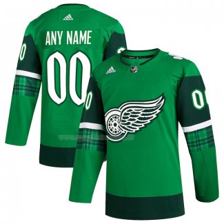 Maglia Hockey Detroit Red Wings St. Patrick's Day Autentico Personalizzate Verde