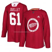 Maglia Hockey Detroit Red Wings Xavier Ouellet New Season Practice Rosso