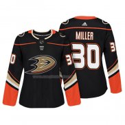 Maglia Hockey Donna Anaheim Ducks Ryan Miller Autentico Giocatore Nero
