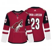 Maglia Hockey Donna Arizona Coyotes Oliver Ekman Larsson Autentico Giocatore Rosso