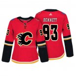 Maglia Hockey Donna Calgary Flames Sam Bennett Autentico Giocatore Rosso