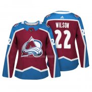 Maglia Hockey Donna Colorado Avalanche Colin Wilson Autentico Giocatore Maroon