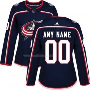 Maglia Hockey Donna Columbus Blue Jackets Personalizzate Blu