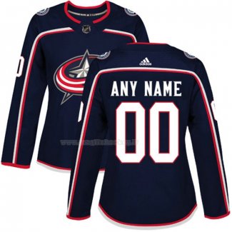 Maglia Hockey Donna Columbus Blue Jackets Personalizzate Blu