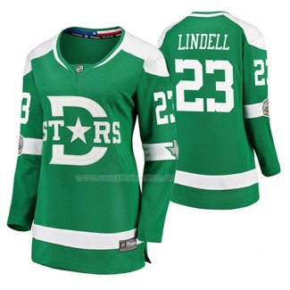 Maglia Hockey Donna Dallas Stars Esa Lindell Breakaway Giocatore 2020 Winter Classic Verde