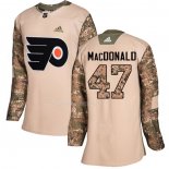Maglia Hockey Donna Philadelphia Flyers Andrew Macdonald Autentico 2017 Veterans Day Camuffamento