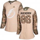 Maglia Hockey Donna Tampa Bay Lightning Nikita Kucherov Autentico 2017 Veterans Day Camuffamento