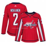 Maglia Hockey Donna Washington Capitals Matt Niskanen Home Autentico Giocatore Rosso