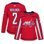 Maglia Hockey Donna Washington Capitals Matt Niskanen Home Autentico Giocatore Rosso