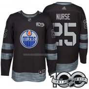 Maglia Hockey Edmonton Oilers Darnell Nurse 1917-2017 100th Anniversario Nero