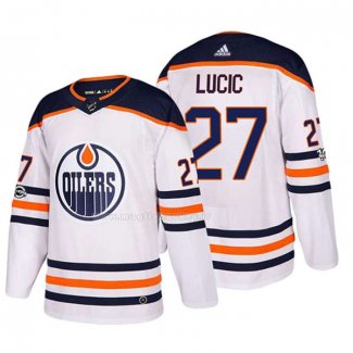 Maglia Hockey Edmonton Oilers Milan Lucic 2018 Bianco