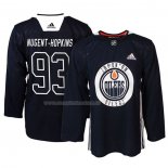 Maglia Hockey Edmonton Oilers Ryan Nugent Hopkins New Season Practice Blu