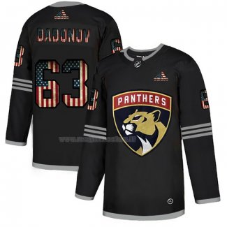 Maglia Hockey Florida Panthers Evgenii Dadonov 2020 USA Flag Nero